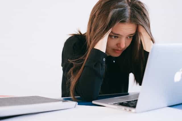 student feeling nervous regarding her coding assignment that is due in few hours