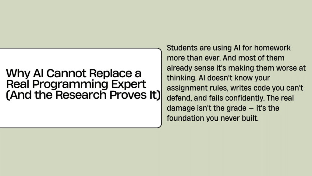 Why AI Cannot Replace a Real Programming Expert