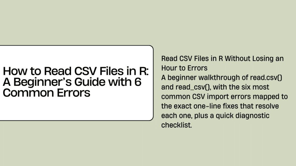 How to Read CSV Files in R - MyCodingPal