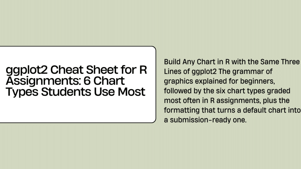 ggplot2 Cheat Sheet for R Assignments - MyCodingPal