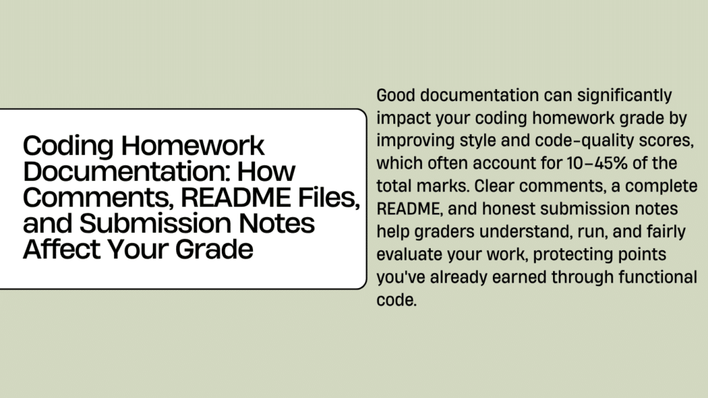 How Coding Homework Documentation Affects Your Grade - MyCodingPal